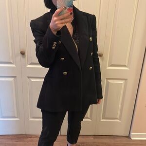 Zara velour coat size S